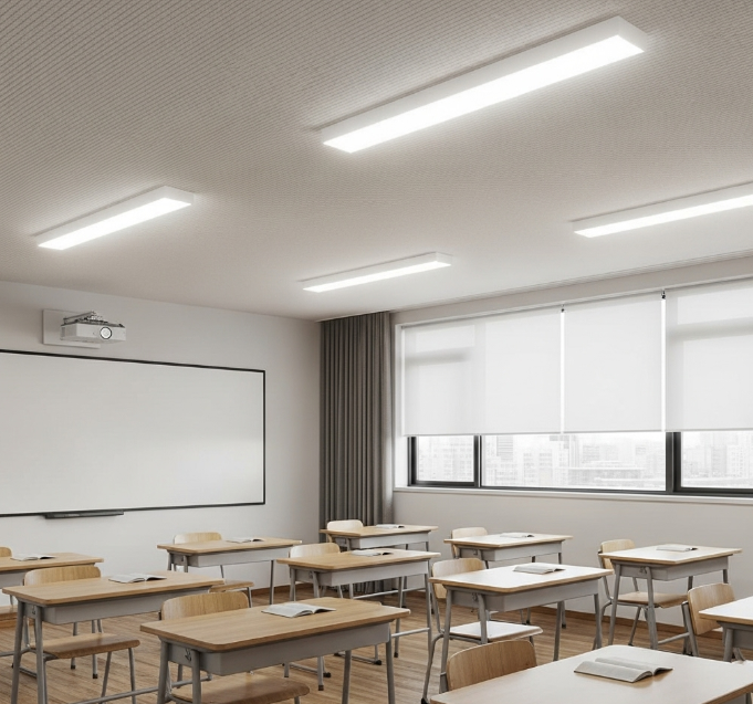 Hình ảnh đèn tuýp LED cho lớp học chất lượng cao