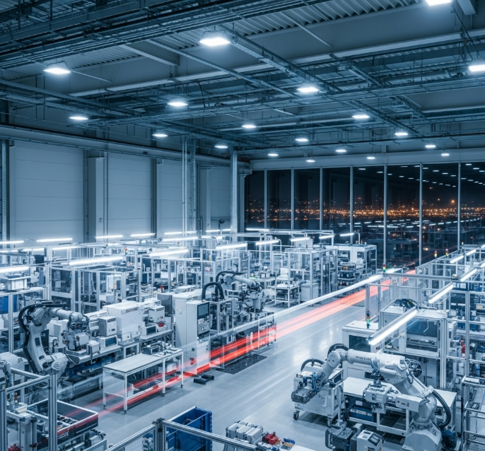 Thiết kế chiếu sáng cho nhà xưởng bằng đèn LED tiết kiệm điện