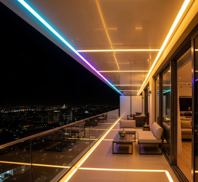 Ý tưởng chiếu sáng sân vườn, ban công bằng đèn LED cực chill