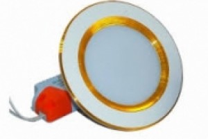 Âm trần đế dày viền vàng đậm 9W